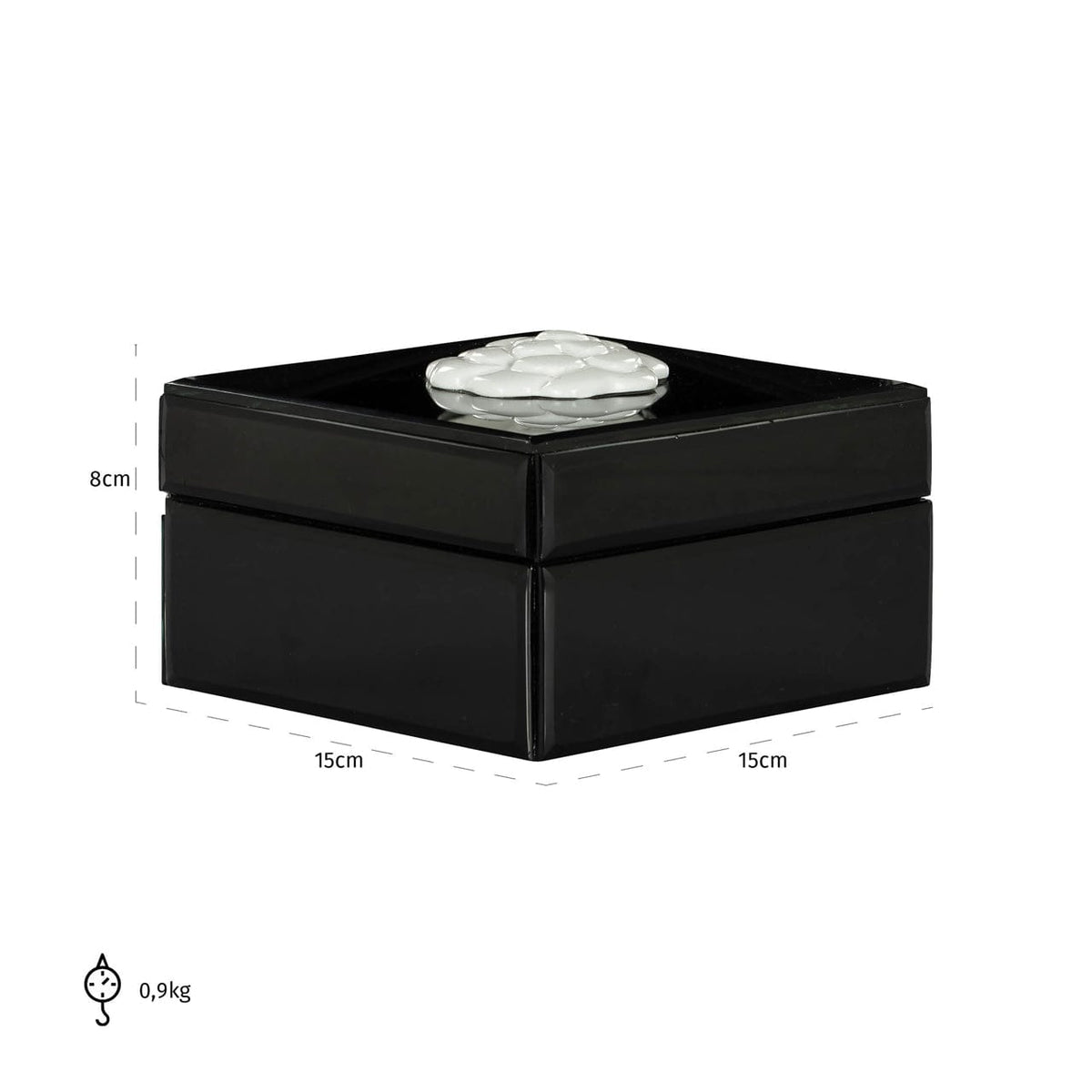 Richmond Interiors Accessories Storage box Lune black/white House of Isabella UK