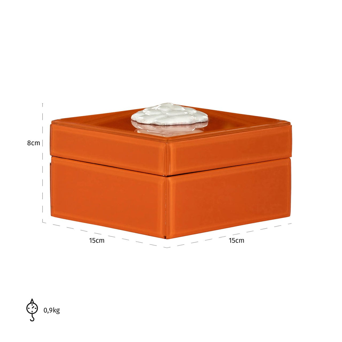 Richmond Interiors Accessories Storage box Lunia orange House of Isabella UK
