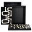 Richmond Interiors Accessories Storage box Lux black/white (Set of 2) House of Isabella UK