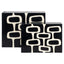 Richmond Interiors Accessories Storage box Lux black/white (Set of 2) House of Isabella UK
