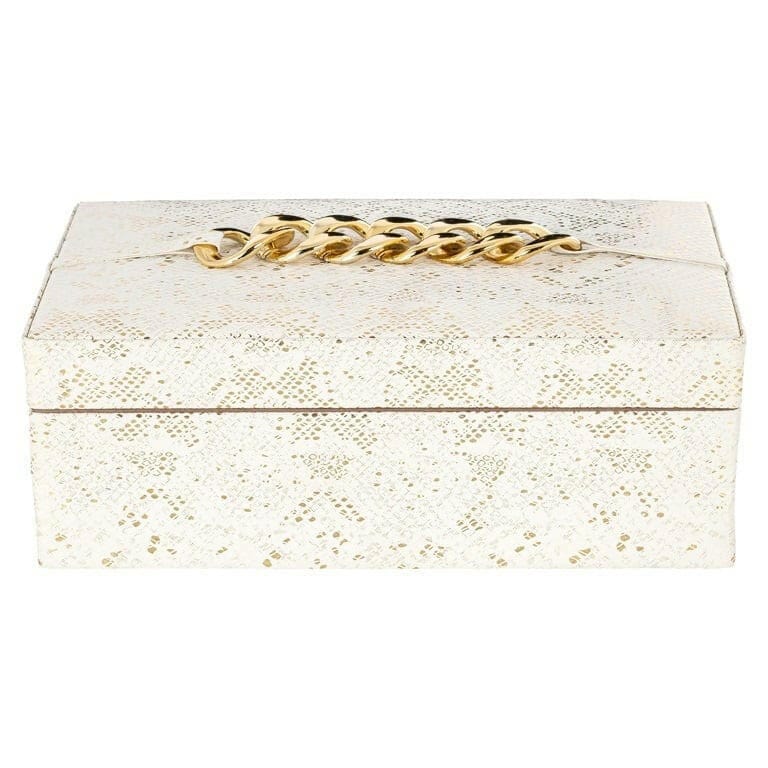 Richmond Interiors Accessories Storage box Noell white (White) House of Isabella UK