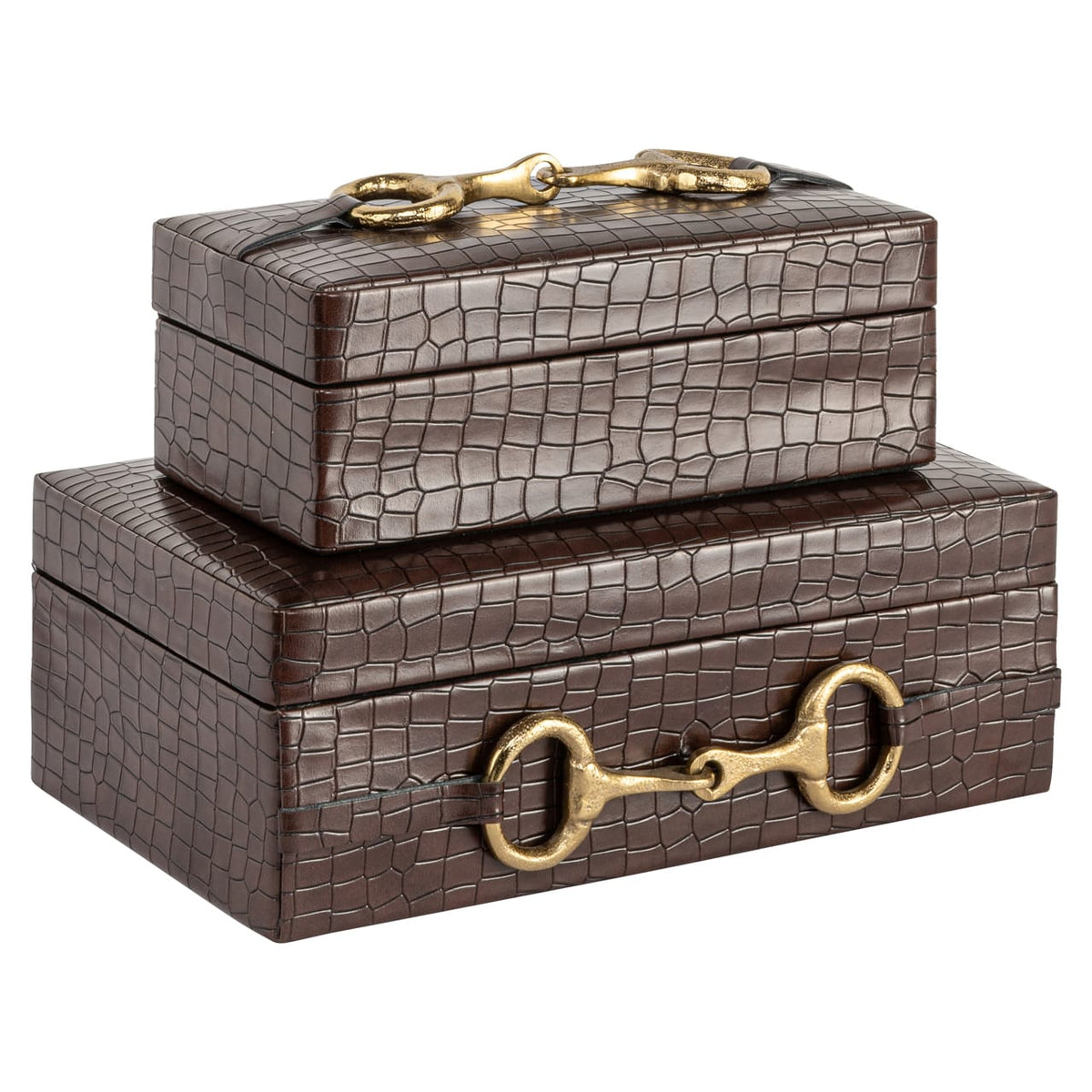 Richmond Interiors Accessories Storage box Rex dark brown large House of Isabella UK