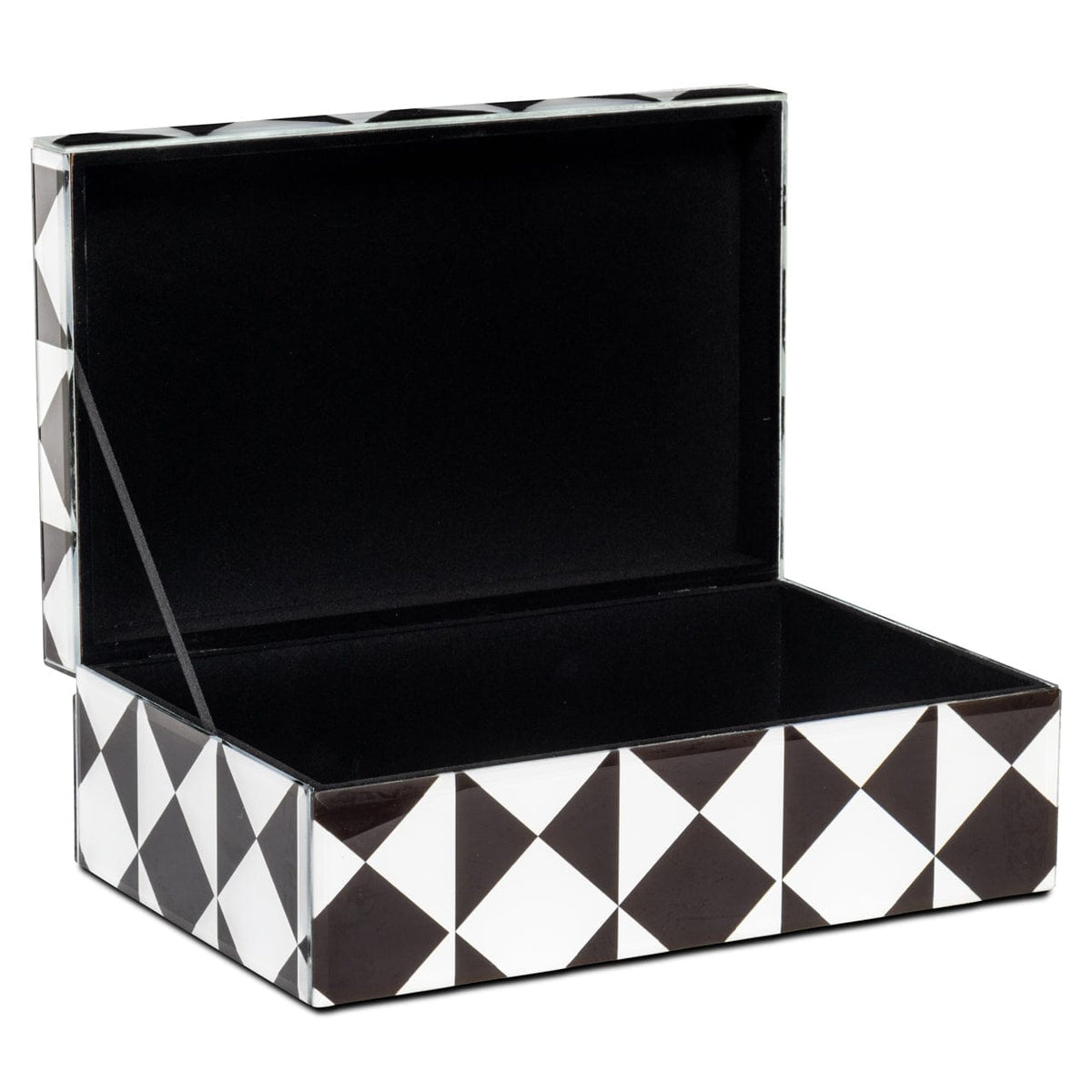 Richmond Interiors Accessories Storage box Silas black/white large House of Isabella UK