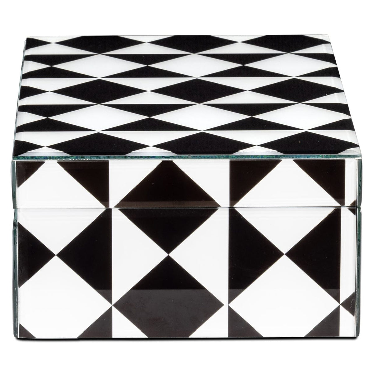 Richmond Interiors Accessories Storage box Silas black/white large House of Isabella UK