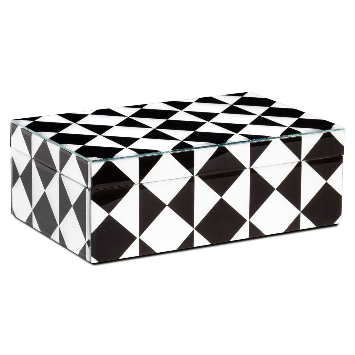Richmond Interiors Accessories Storage box Silas black/white large House of Isabella UK