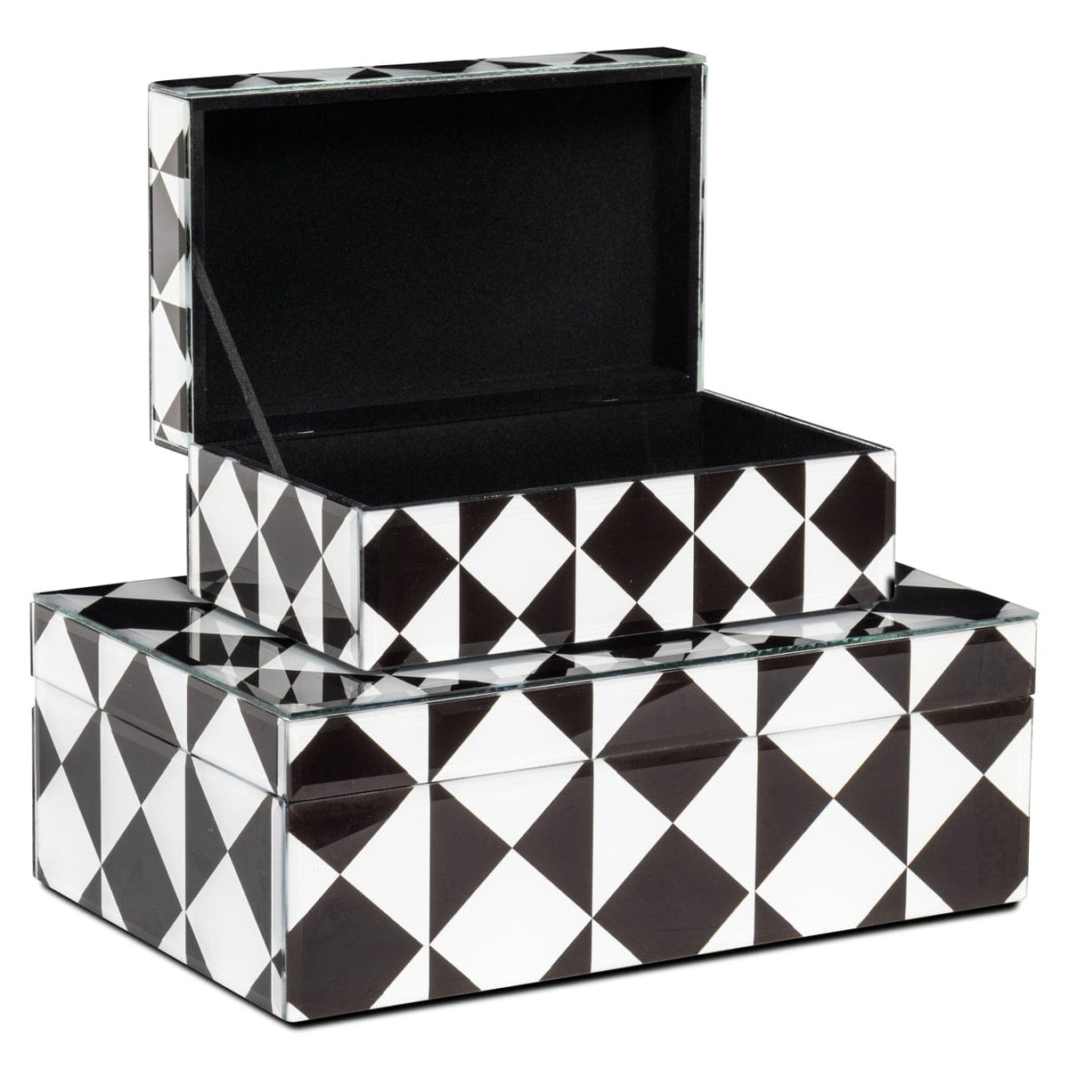Richmond Interiors Accessories Storage box Silas black/white small House of Isabella UK