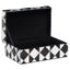 Richmond Interiors Accessories Storage box Silas black/white small House of Isabella UK
