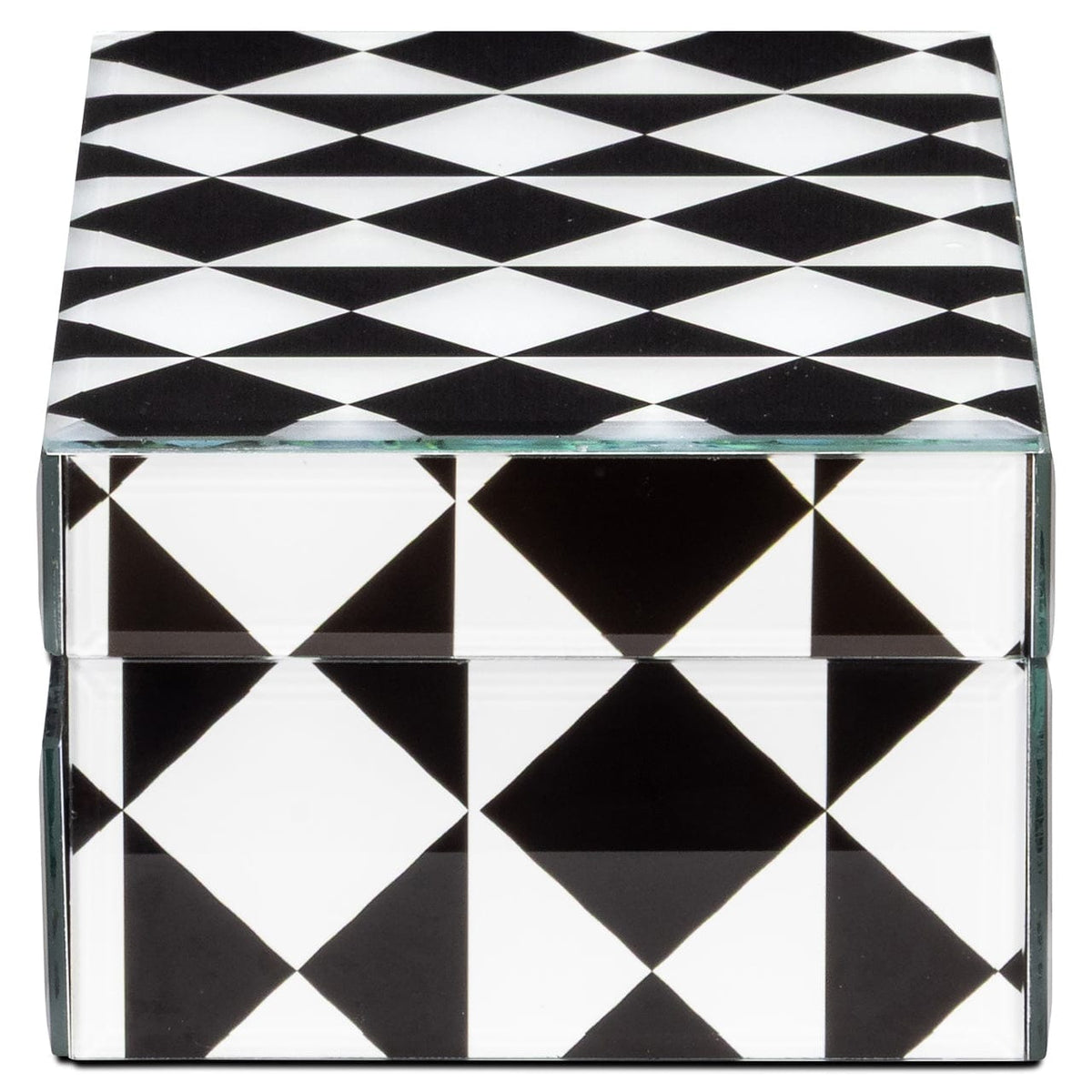 Richmond Interiors Accessories Storage box Silas black/white small House of Isabella UK