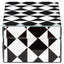 Richmond Interiors Accessories Storage box Silas black/white small House of Isabella UK