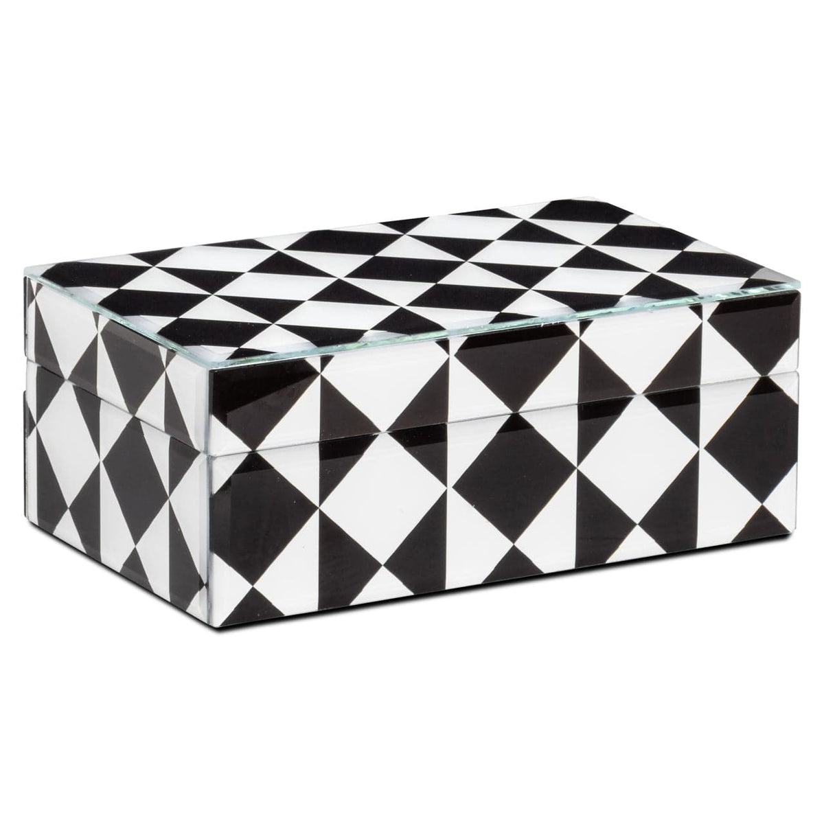 Richmond Interiors Accessories Storage box Silas black/white small House of Isabella UK
