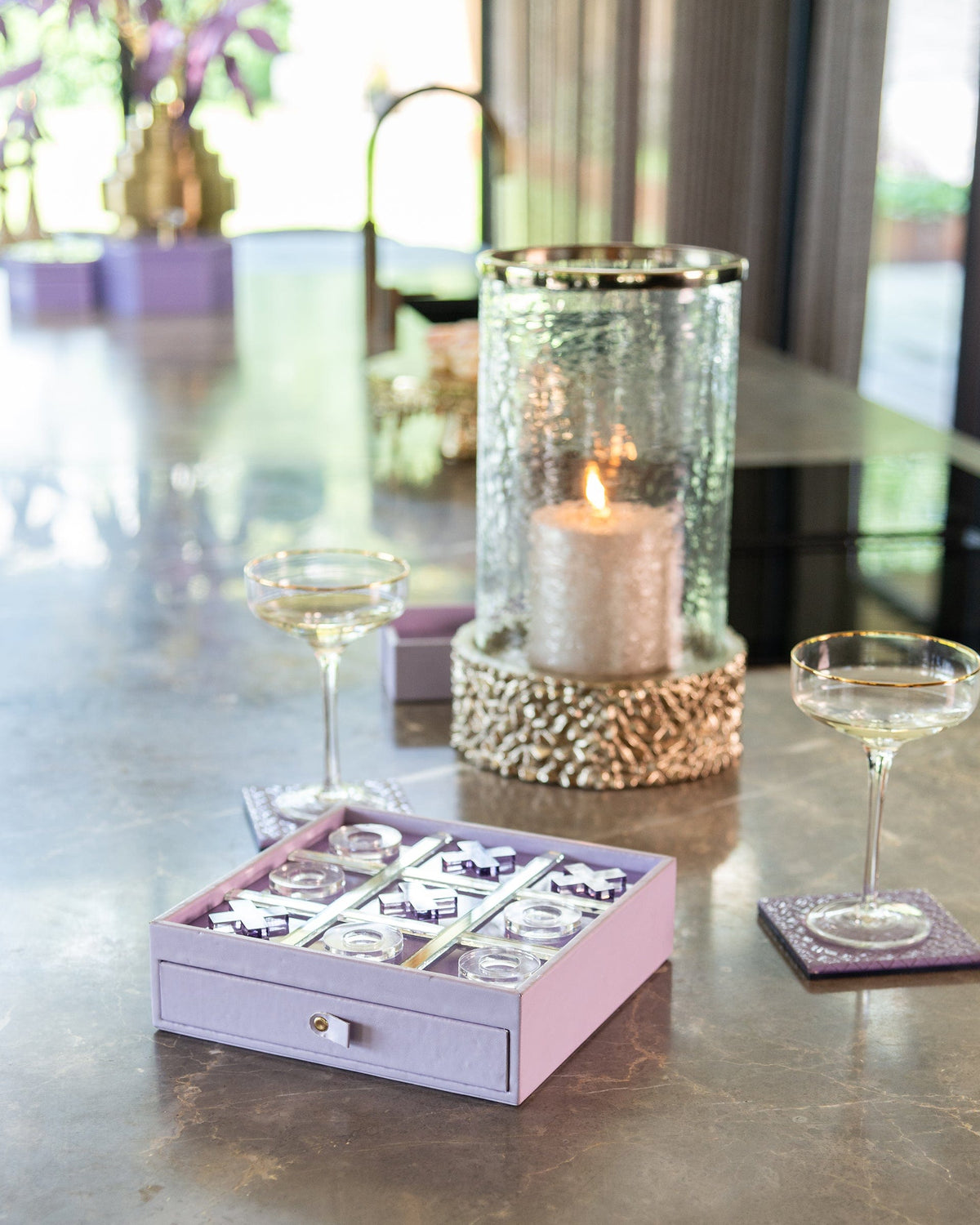 Richmond Interiors Accessories Tic tac toe Jay (Purple) House of Isabella UK