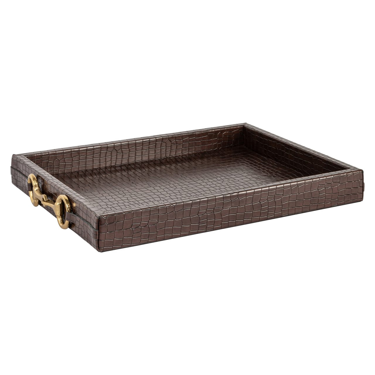 Richmond Interiors Accessories Tray Banks dark brown House of Isabella UK