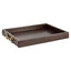Richmond Interiors Accessories Tray Banks dark brown House of Isabella UK