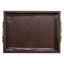 Richmond Interiors Accessories Tray Banks dark brown House of Isabella UK