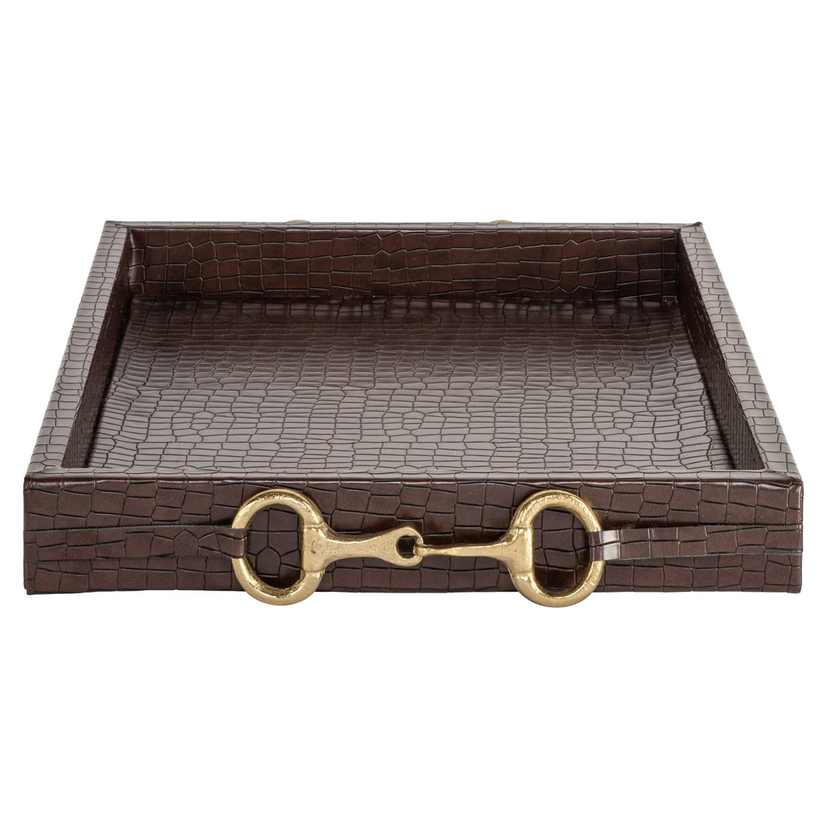 Richmond Interiors Accessories Tray Banks dark brown House of Isabella UK