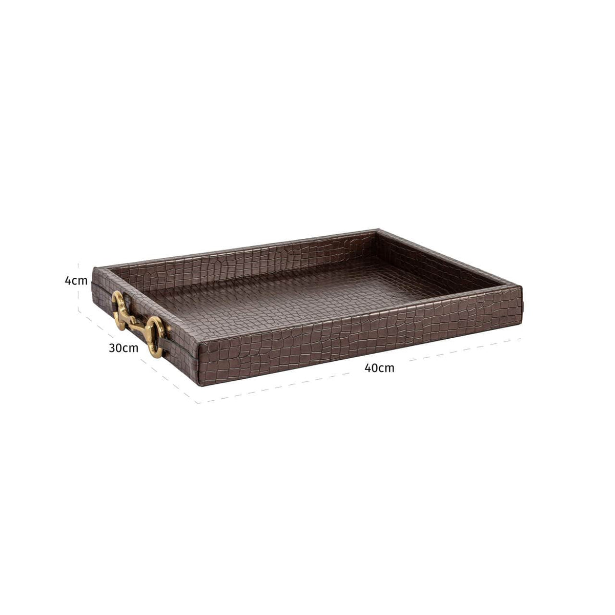 Richmond Interiors Accessories Tray Banks dark brown House of Isabella UK
