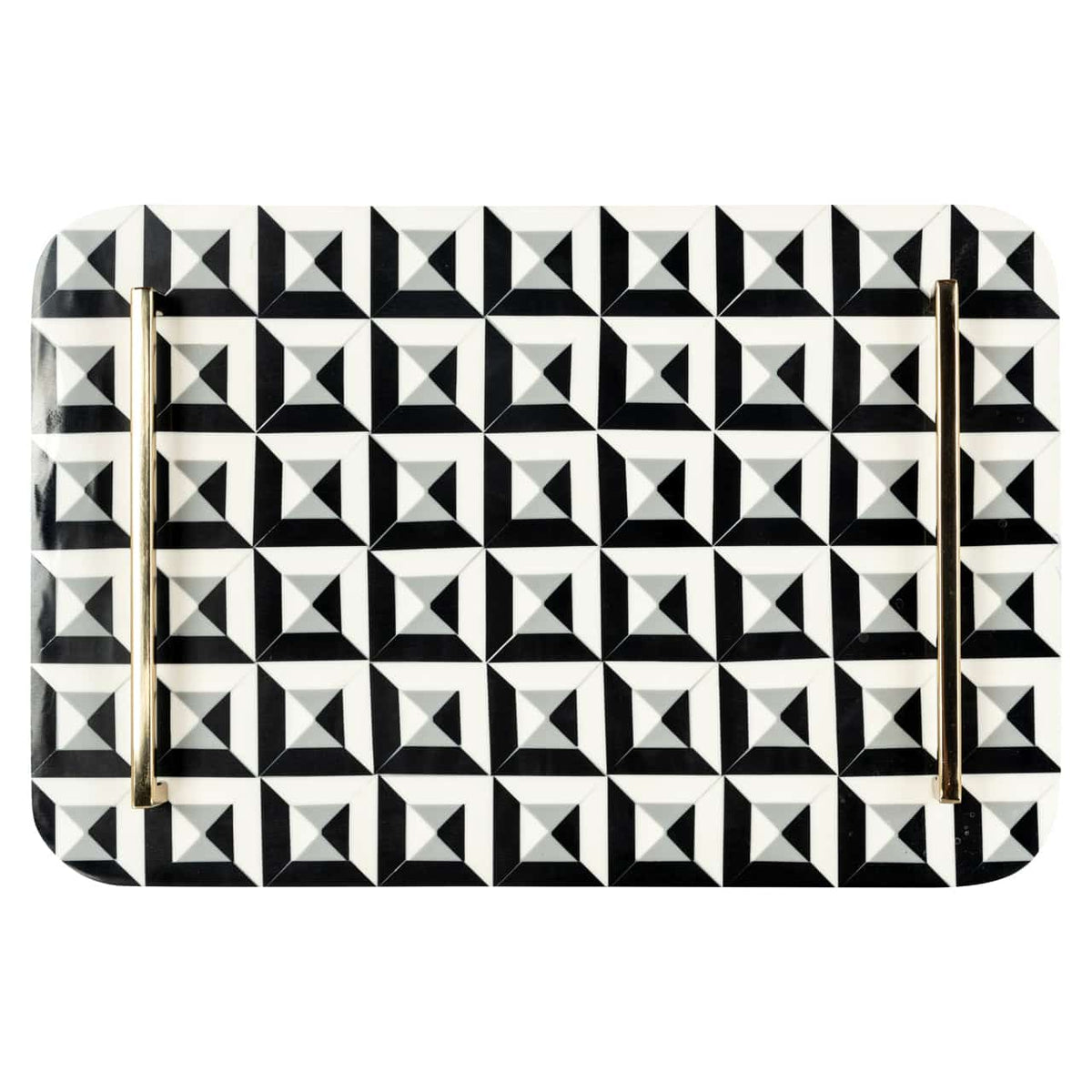 Richmond Interiors Accessories Tray Birte black/white House of Isabella UK