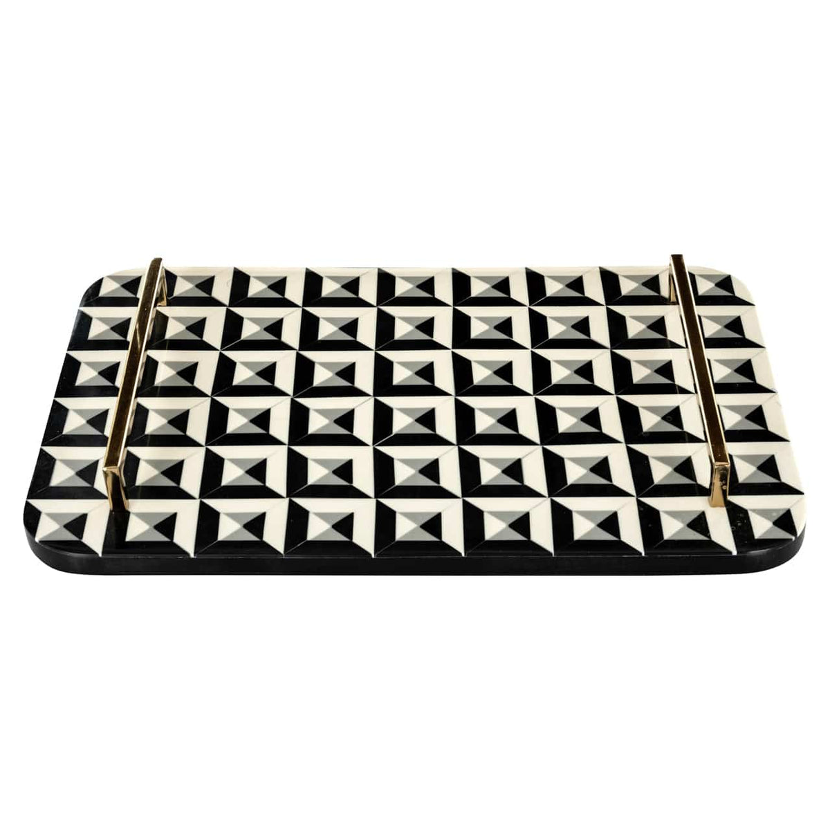 Richmond Interiors Accessories Tray Birte black/white House of Isabella UK