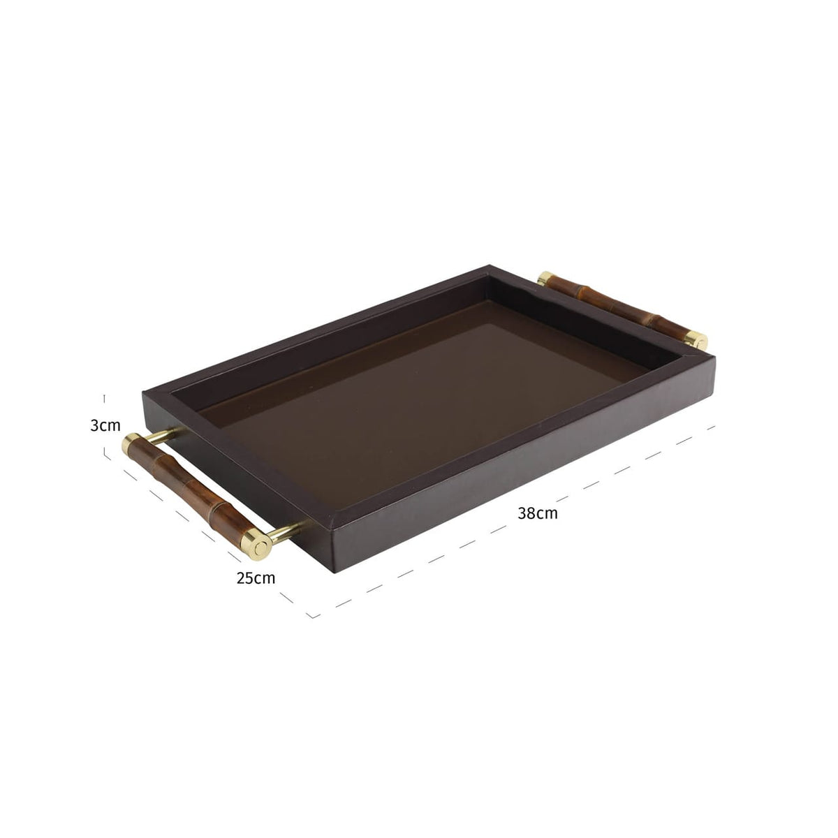 Richmond Interiors Accessories Tray Charley dark brown House of Isabella UK