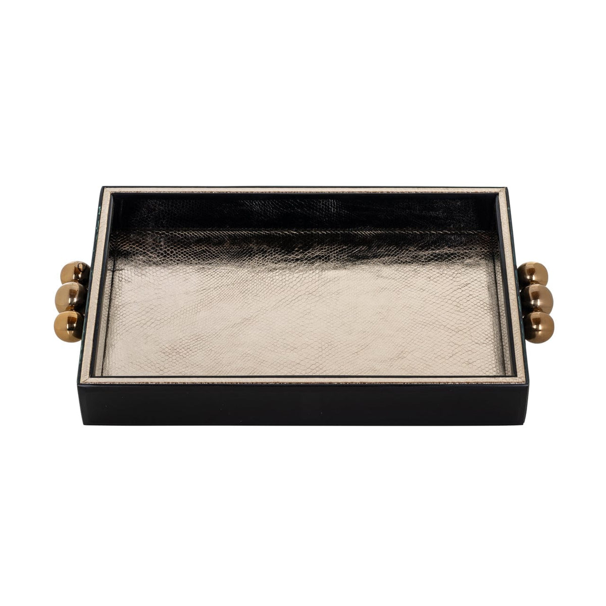 Richmond Interiors Accessories Tray Liv black/gold House of Isabella UK