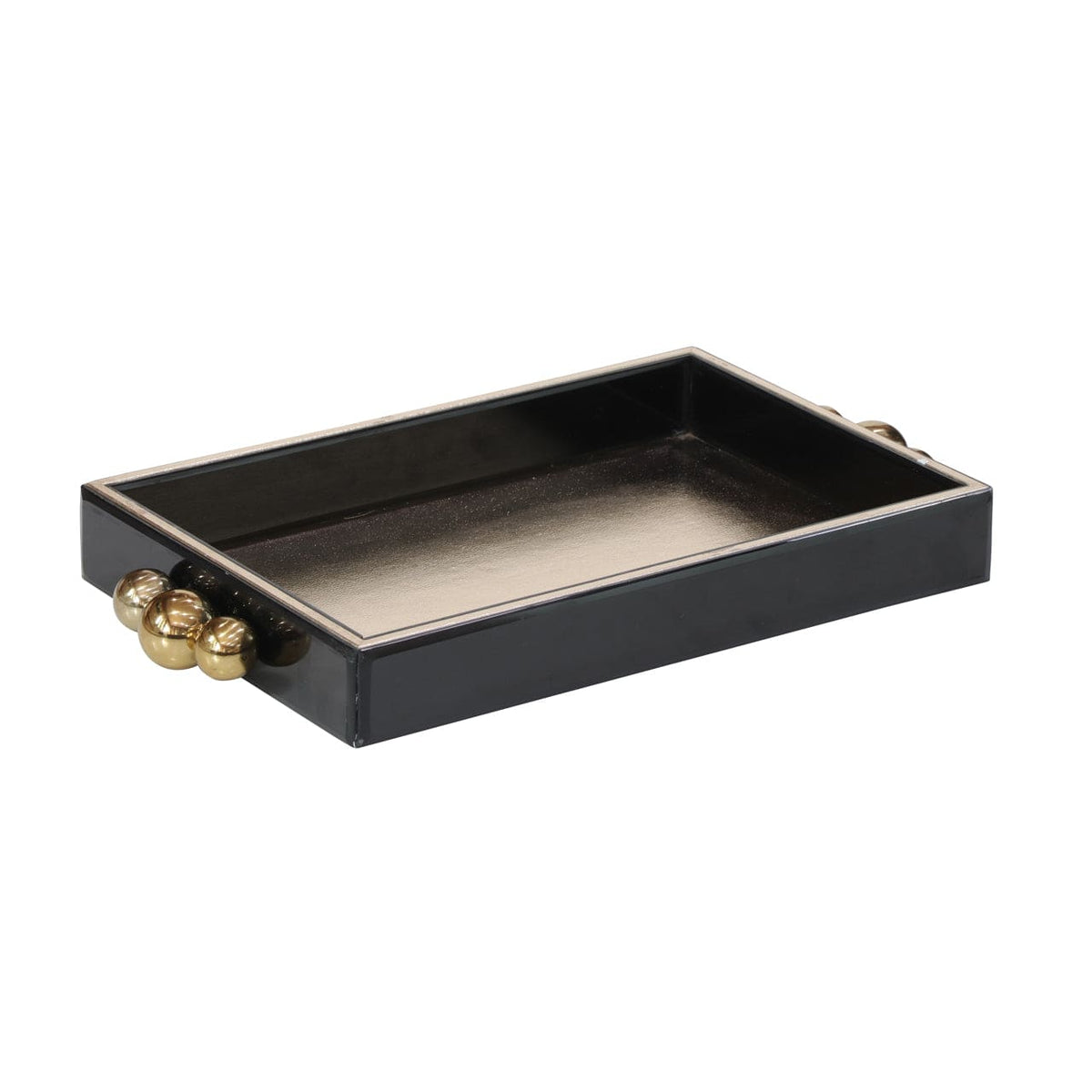 Richmond Interiors Accessories Tray Liv black/gold House of Isabella UK