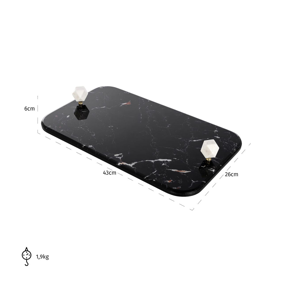 Richmond Interiors Accessories Tray Yaya black House of Isabella UK