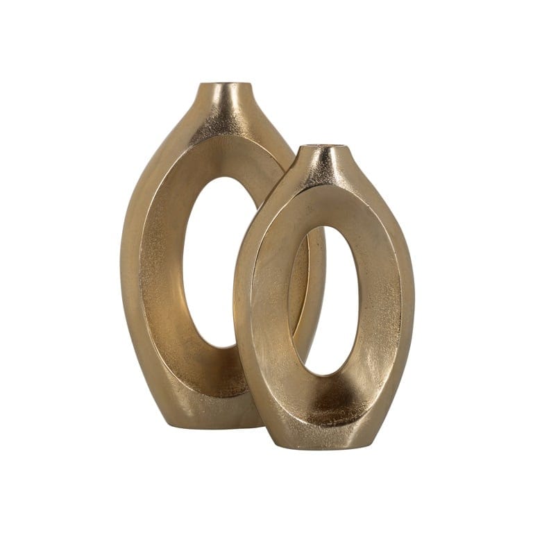 Richmond Interiors Accessories Vase Alma small (Brushed Gold) House of Isabella UK