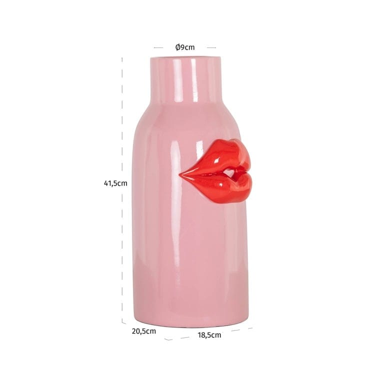 Richmond Interiors Accessories Vase Blythe big (Pink) House of Isabella UK