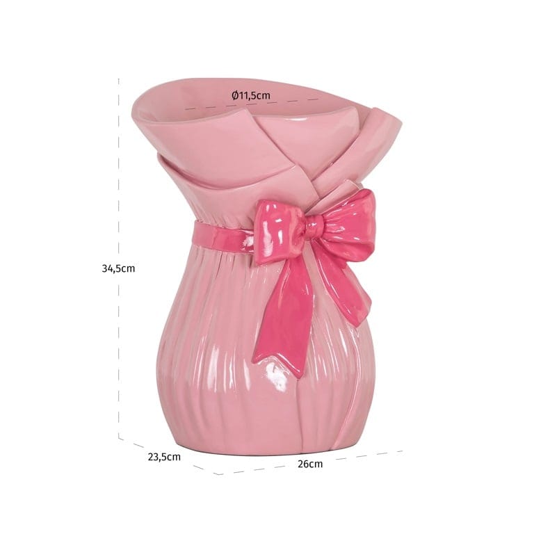 Richmond Interiors Accessories Vase Bowenn (Pink) House of Isabella UK