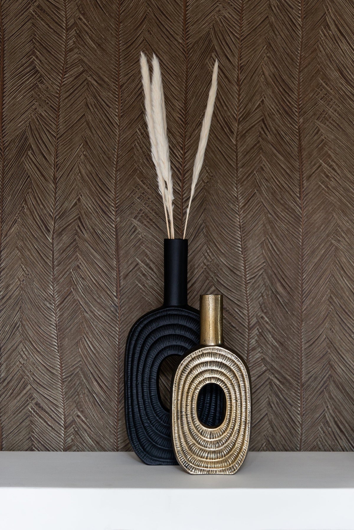 Richmond Interiors Accessories Vase Emar big (Black) House of Isabella UK