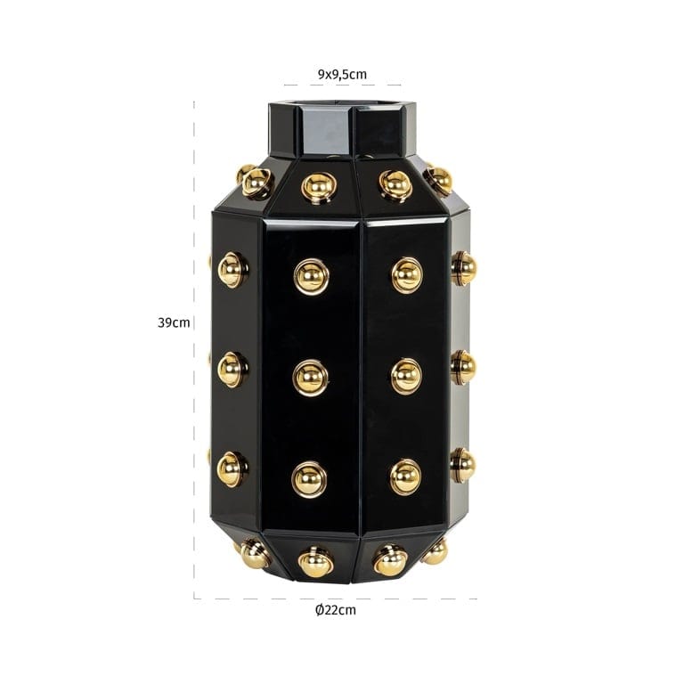 Richmond Interiors Accessories Vase Justa (Black) House of Isabella UK