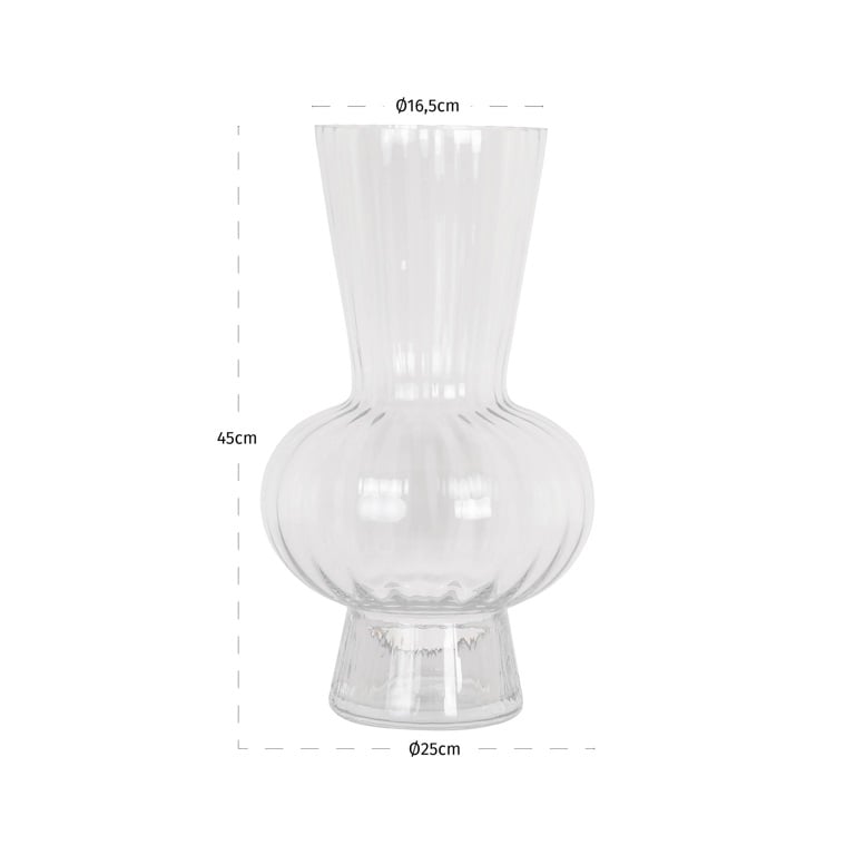 Richmond Interiors Accessories Vase Kyan (Clear transparent) House of Isabella UK