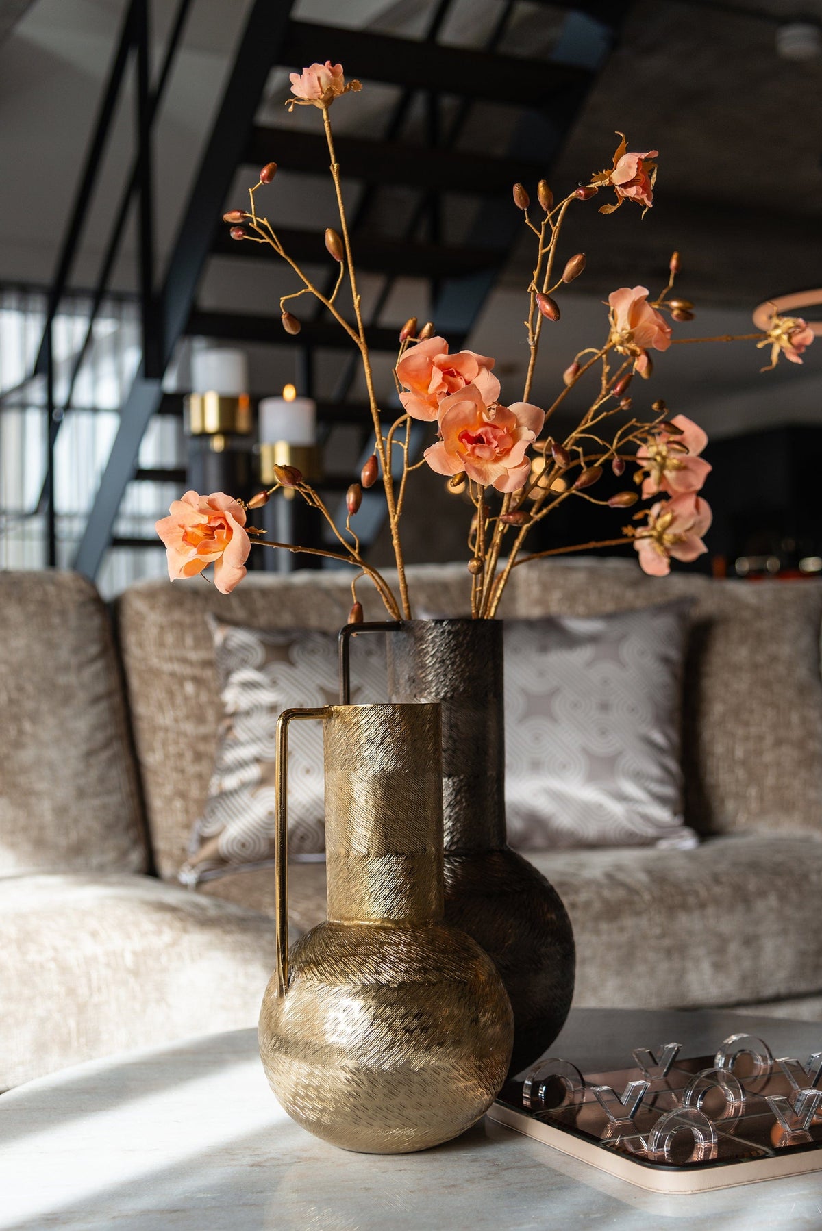 Richmond Interiors Accessories Vase Leia big smoke black (Smoke) House of Isabella UK