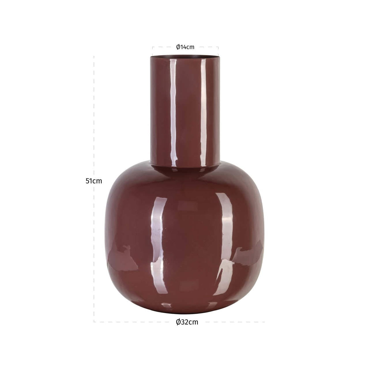 Richmond Interiors Accessories Vase Lily Sable brown House of Isabella UK