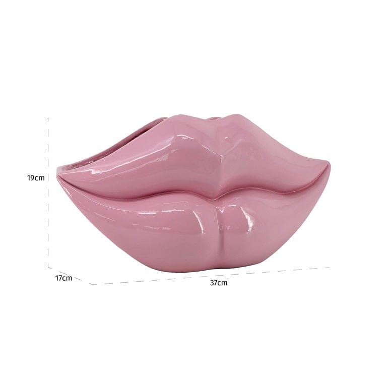 Richmond Interiors Accessories Vase Lippo pink (Pink) House of Isabella UK