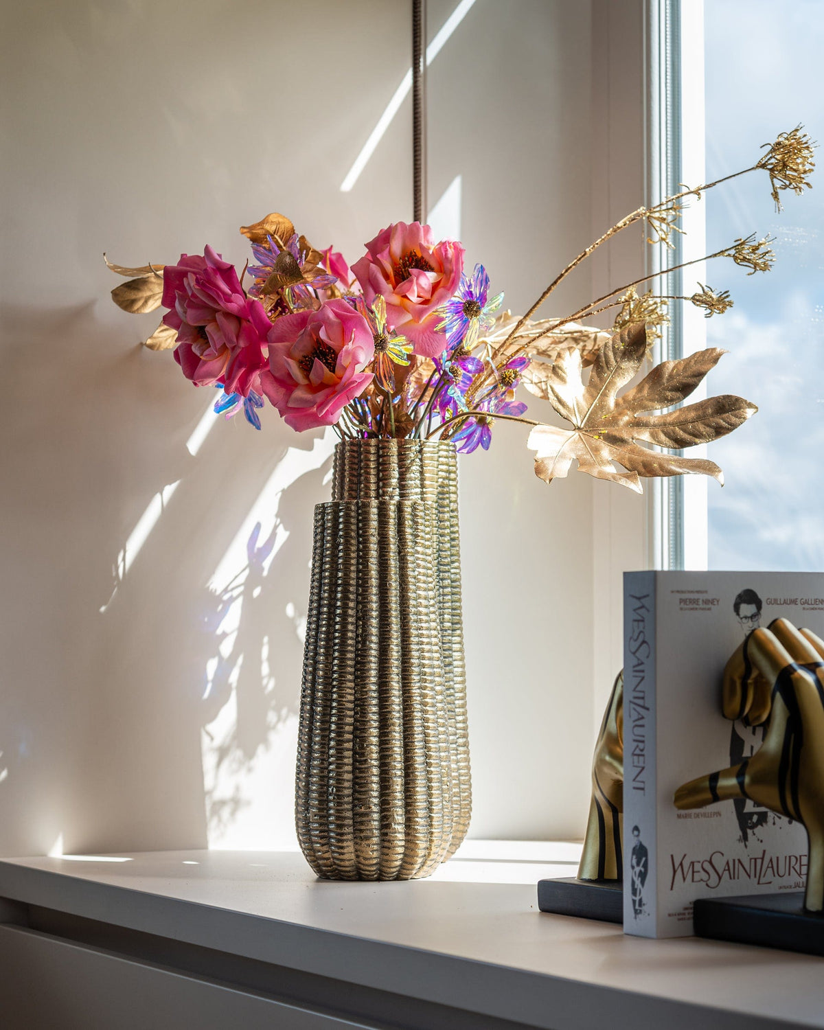 Richmond Interiors Accessories Vase Loran small (Brushed Gold) House of Isabella UK