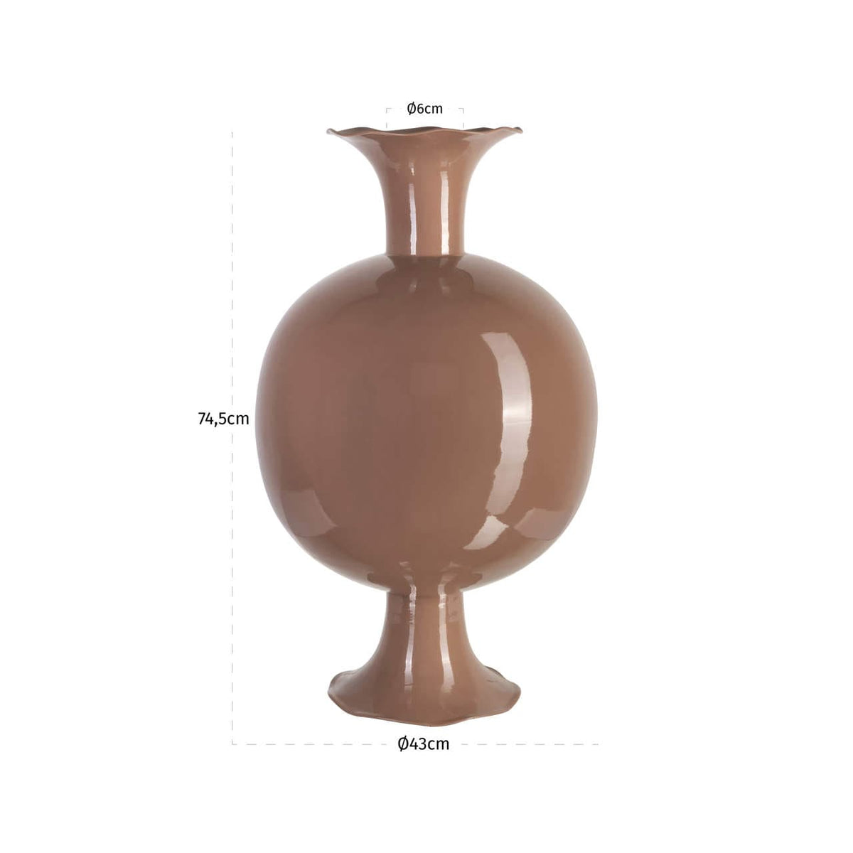 Richmond Interiors Accessories Vase Mochi mocha mousse House of Isabella UK