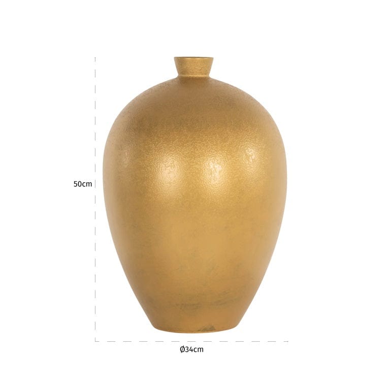 Richmond Interiors Accessories Vase Shirley (Gold) House of Isabella UK