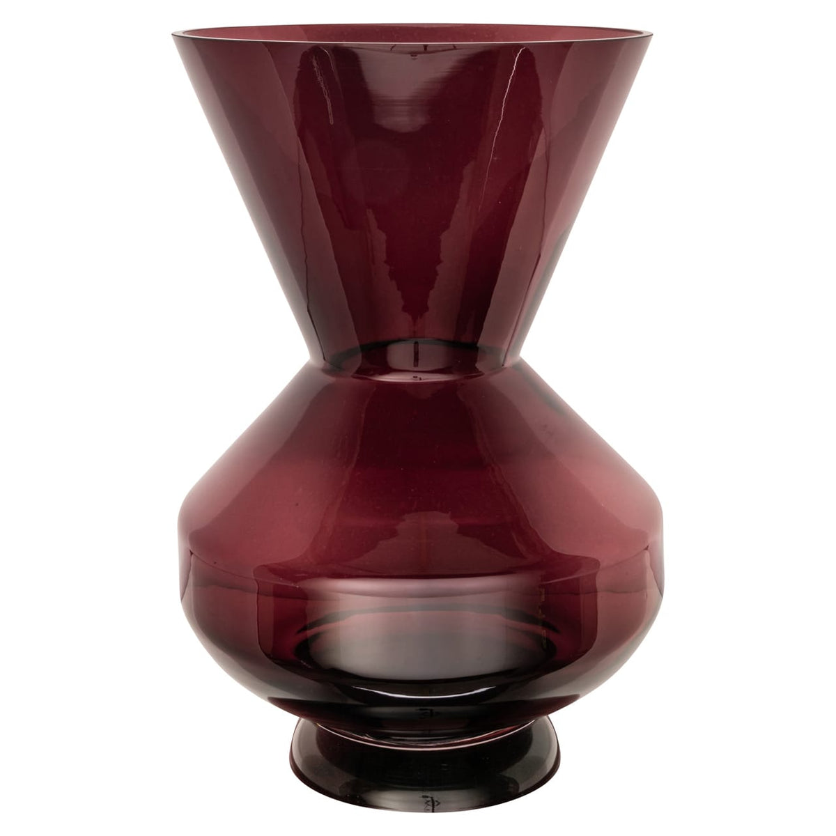 Richmond Interiors Accessories Vase Veya burgundy House of Isabella UK