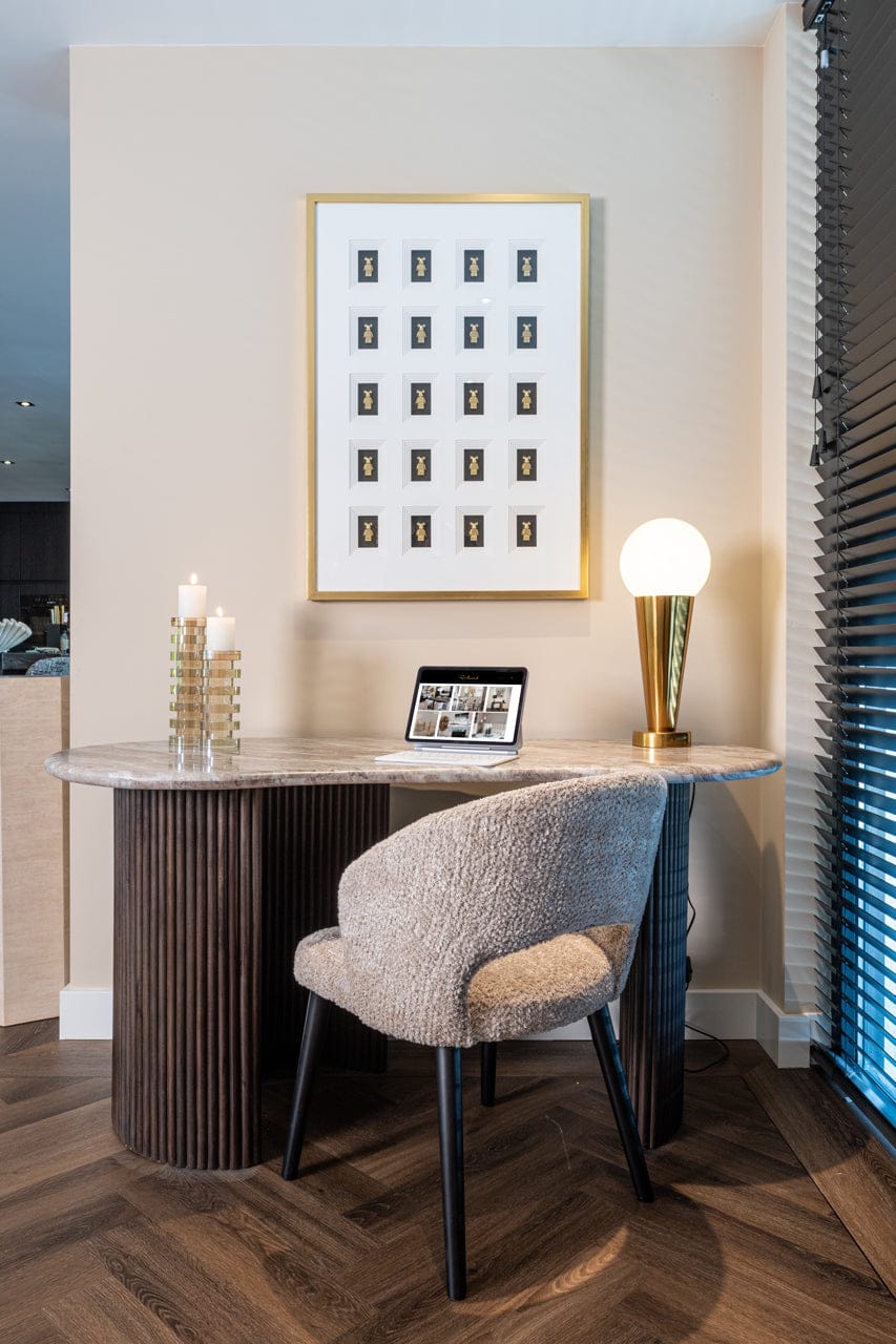 Richmond Interiors Accessories Wall art Bear black/gold House of Isabella UK