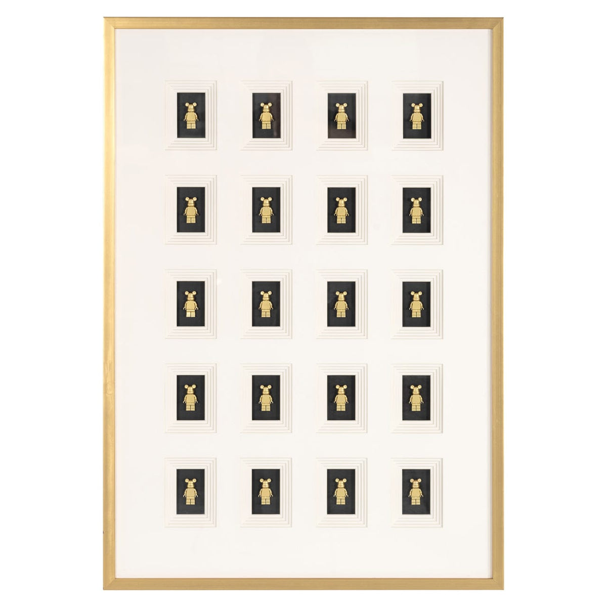 Richmond Interiors Accessories Wall art Bear black/gold House of Isabella UK