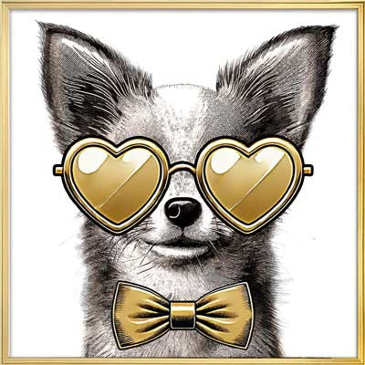 Richmond Interiors Accessories Wall art Bodhy black/gold House of Isabella UK