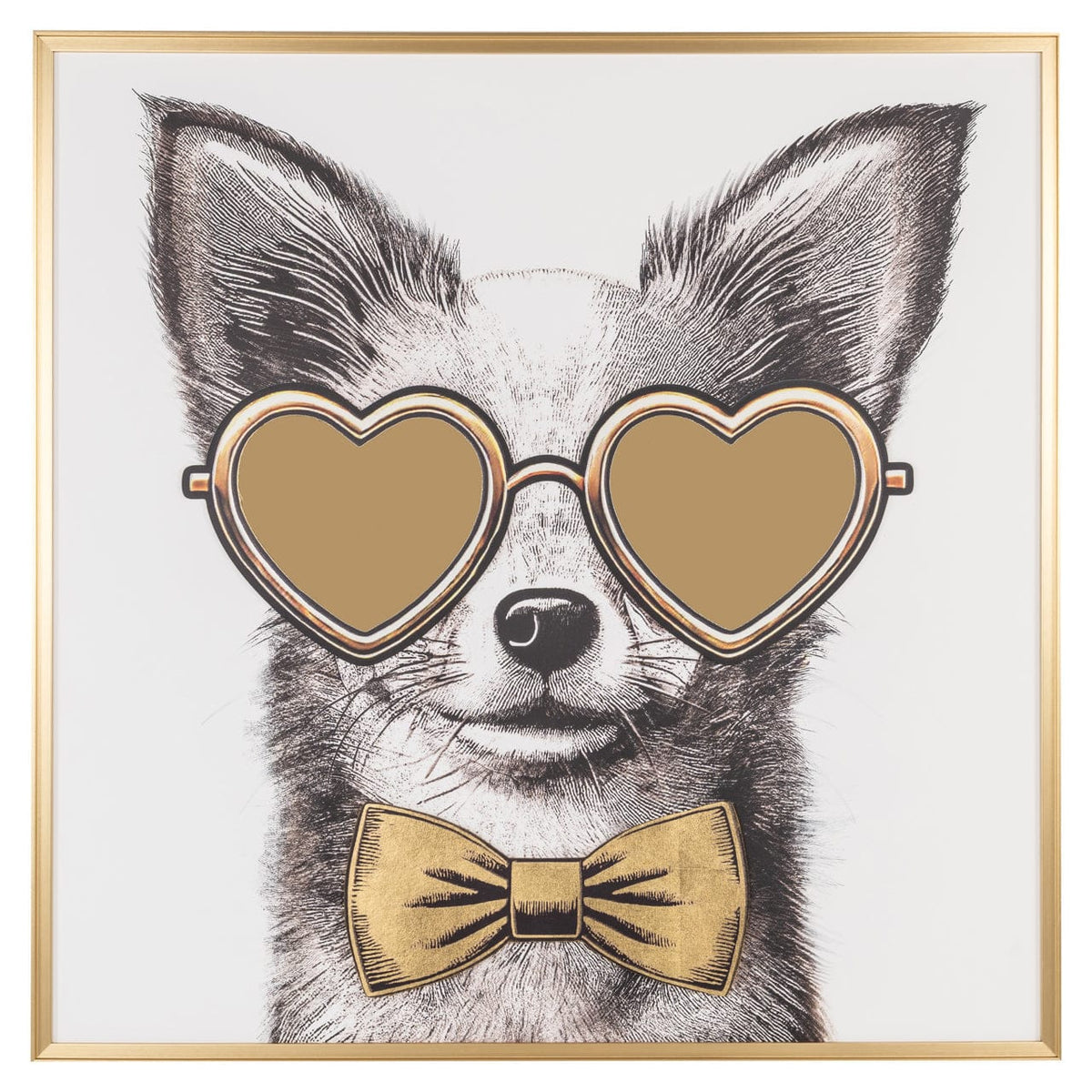 Richmond Interiors Accessories Wall art Bodhy black/gold House of Isabella UK