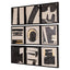 Richmond Interiors Accessories Wall art Gabri black/white (Set of 9) House of Isabella UK