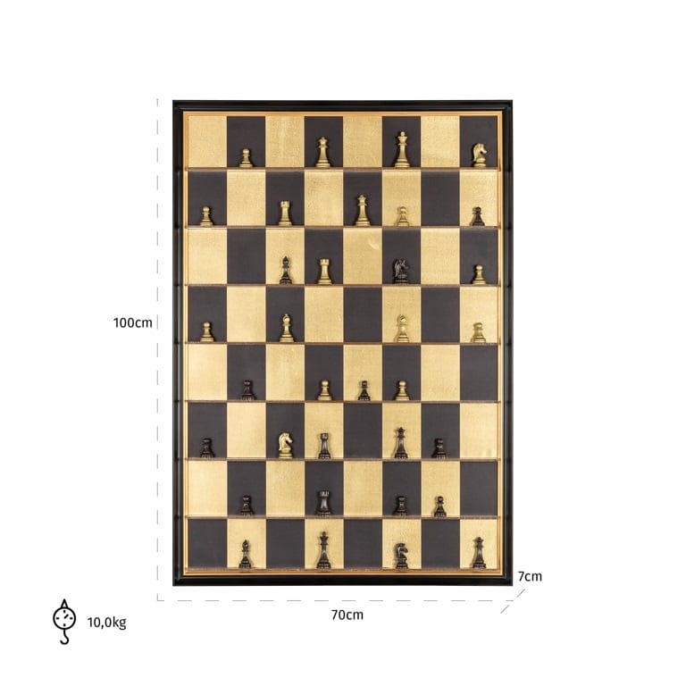 Richmond Interiors Accessories Wall art Nala (Black/gold) House of Isabella UK