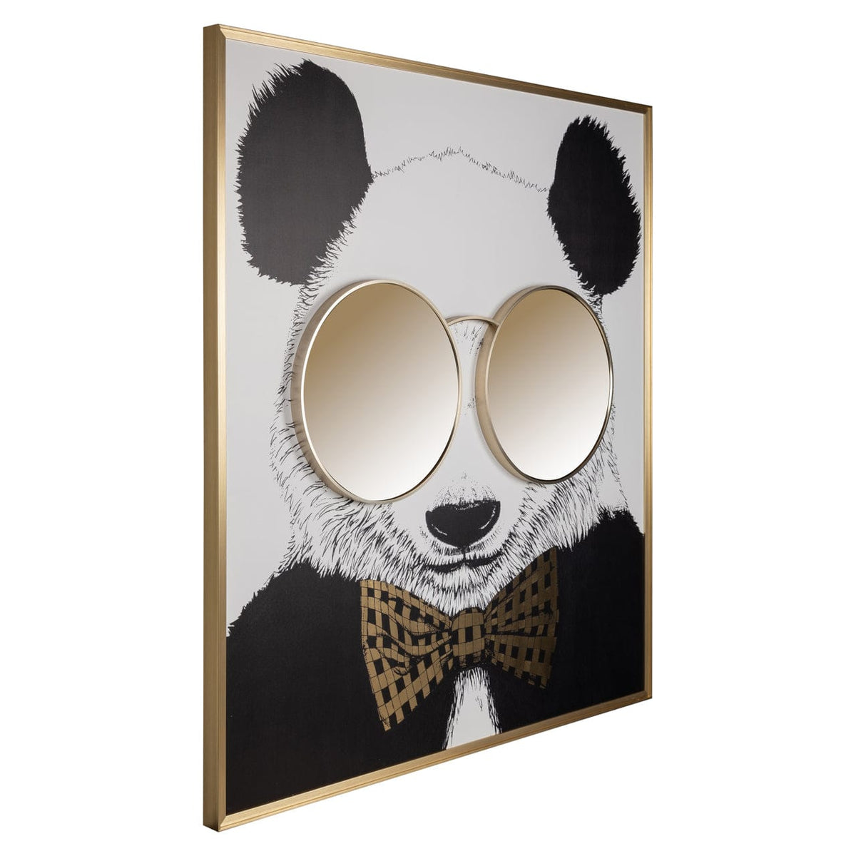 Richmond Interiors Accessories Wall art Panda black/gold House of Isabella UK
