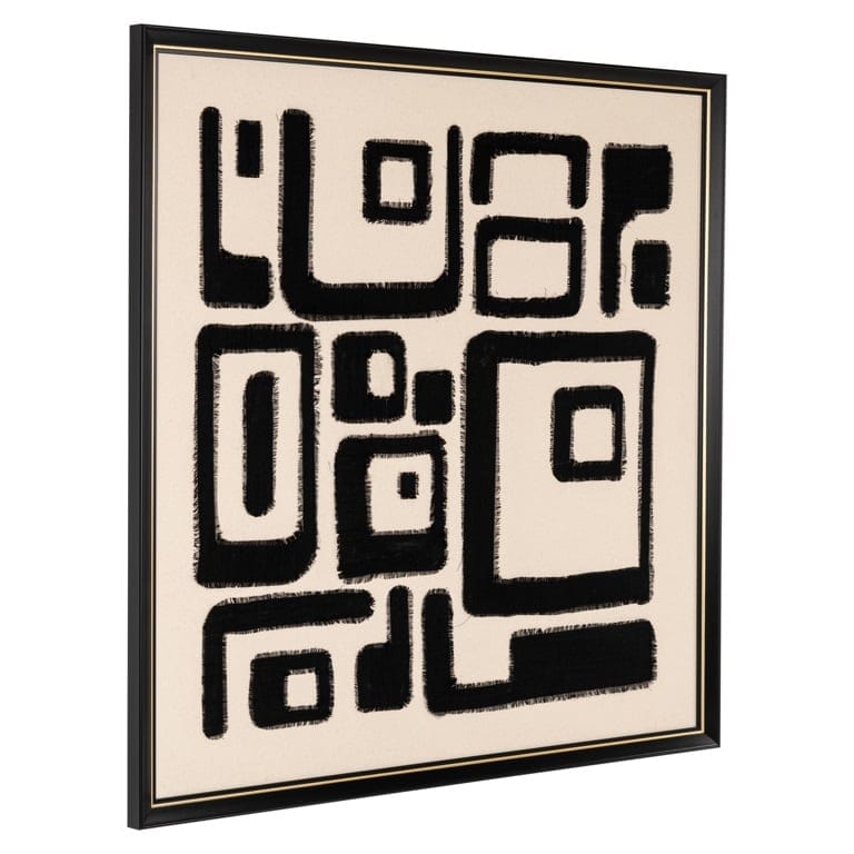 Richmond Interiors Accessories Wall art Shanita (Black/white) House of Isabella UK