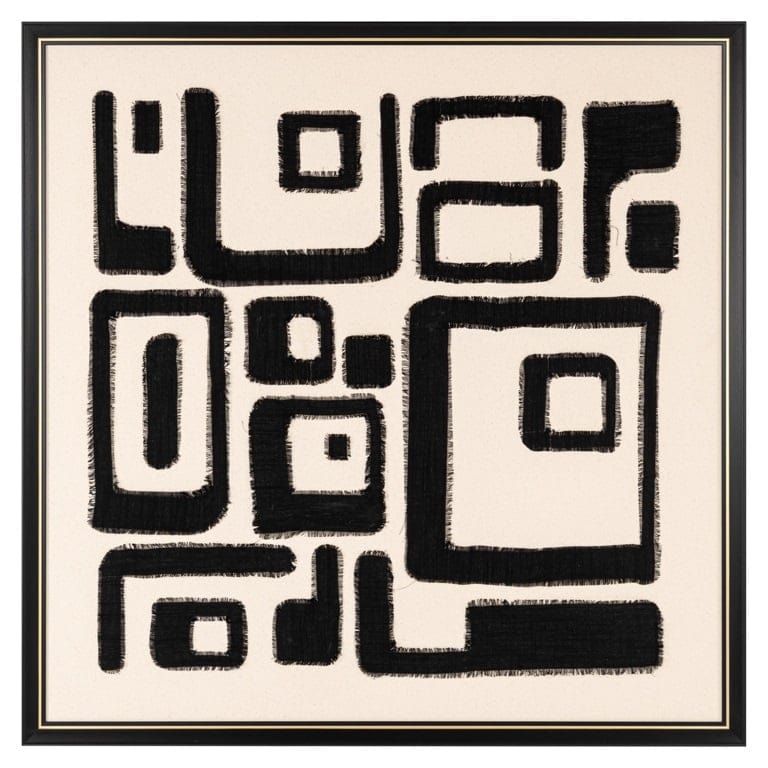 Richmond Interiors Accessories Wall art Shanita (Black/white) House of Isabella UK