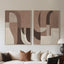 Richmond Interiors Accessories Wall art Tatu left brown House of Isabella UK