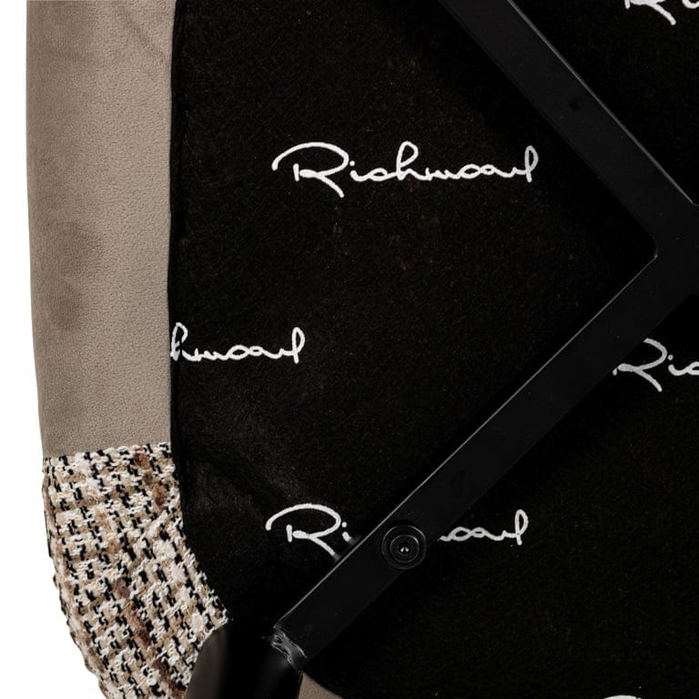 Richmond Interiors Dining Bar stool Tabitha trendy nature / quartz khaki fire retardan (Be Trendy 01 Nature) House of Isabella UK